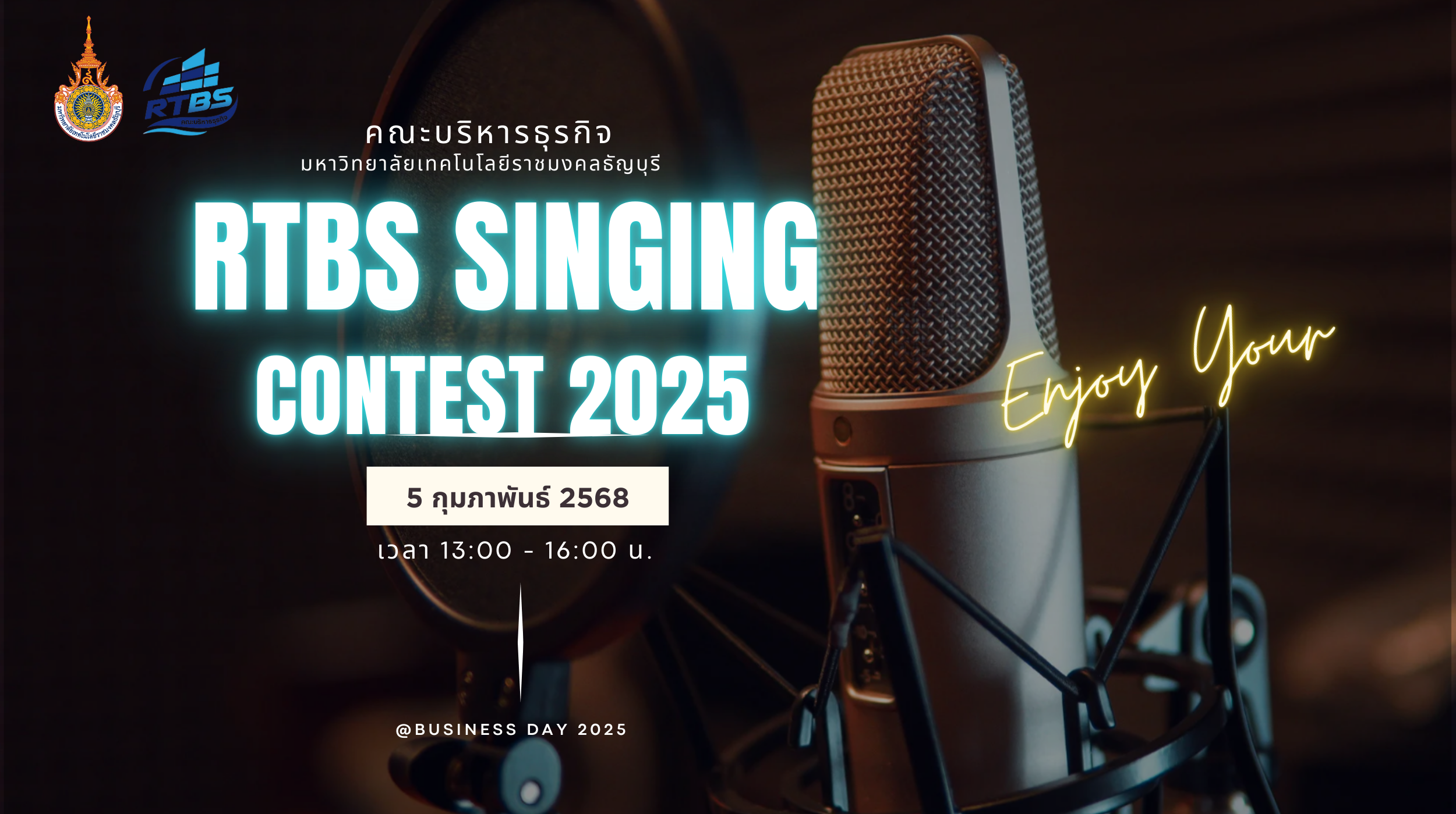 Rtbs Rmutt RTBS Singing Contest 2025 | ประกวดร้องเพลงนักศึกษา - คณะบริหารธุรกิจ มท ...